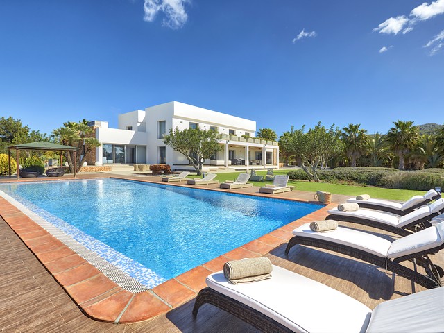 A luxury villa rental on Ibiza