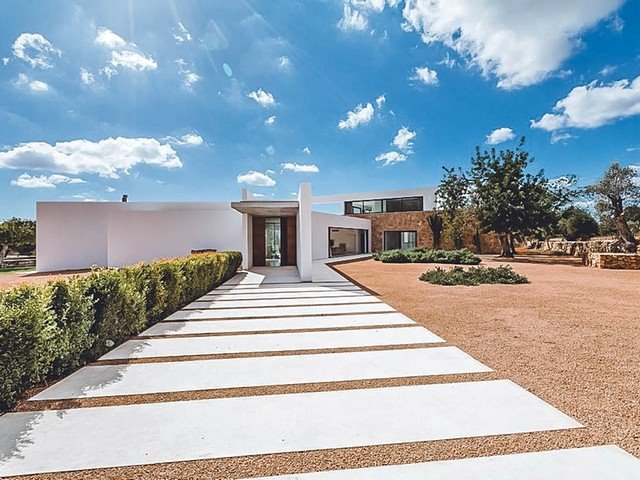 view of the luxury villa on ibiza